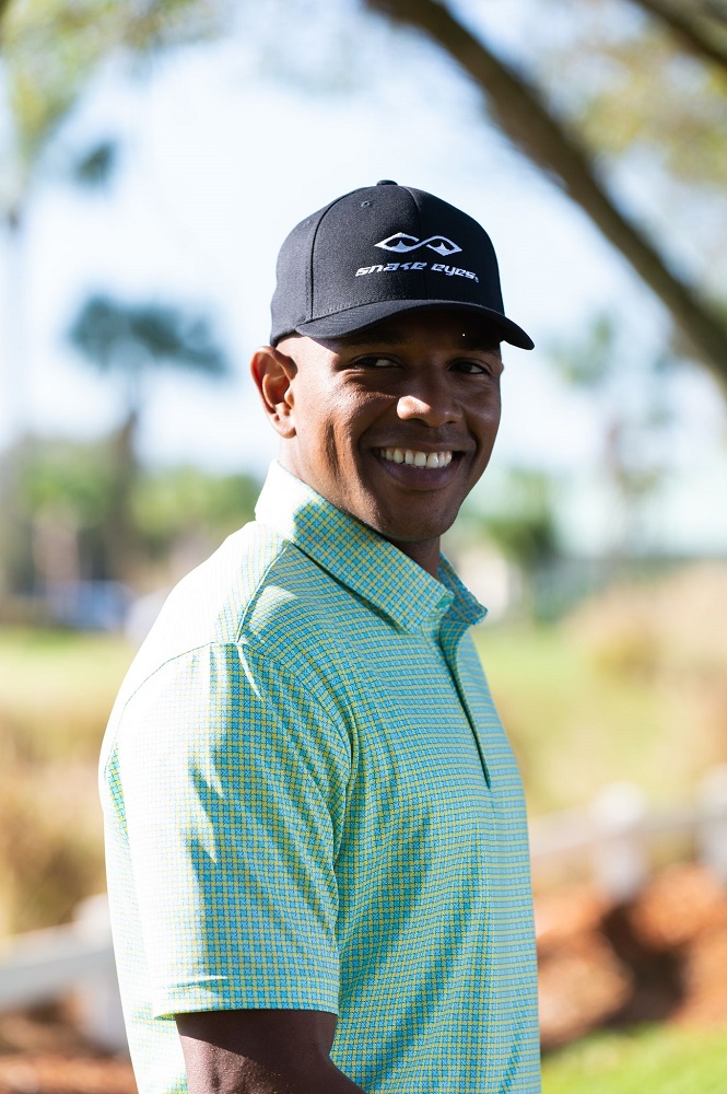 New Snake Eyes Golf Geo Print Polo 3